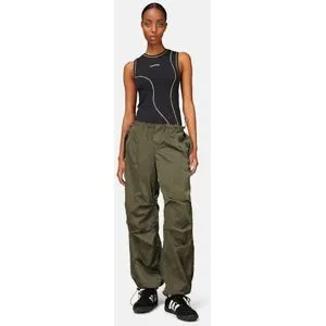 iets frans Shiny Baggy parachute-byxa Female L Beige