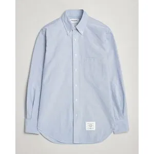 Thom Browne Contrast Placket Oxford Shirt Light Blue