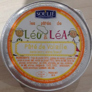 Les pâtés de Léo & Léa Pâté de Volaille sans porc sans boeuf