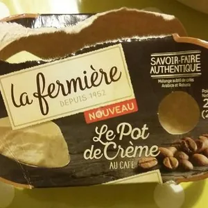 Le pot de crème café