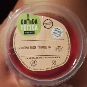 Gelatina Sabor Morango Un