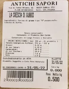 la crescia di gubbio