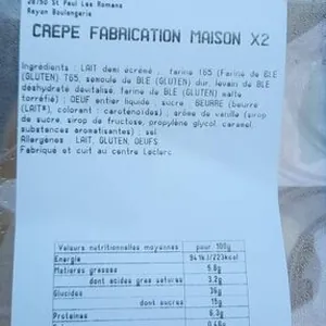 Crêpe fabrication maison