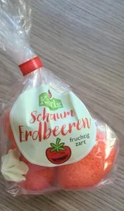 Schaum Erdbeeren