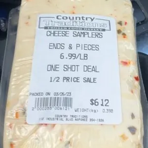 Cheese samplers ends & pieces