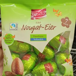 Edel Nougat-Eier Haselnuss Vollmilch