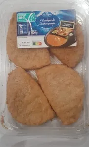 Escalopes de saumon panées