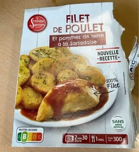 Filet de poulet et pommes de terre à la sarladaise