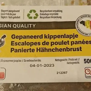 Escalopes de poulet panées