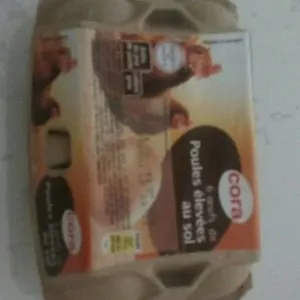 6 œufs de poules élevées au sol