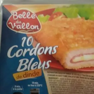 10 cordons bleus de dinde