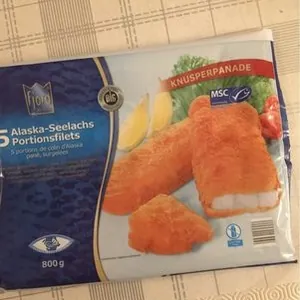 Alaska Seelachs Filets paniert