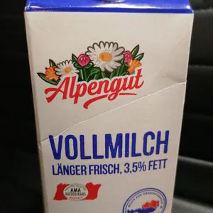 Alpengut Vollmilch länger frisch