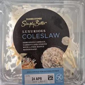 DUNNES STORES Simply Better LUXURIOUS COLESLAW SHR
