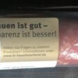 Frische Schinkenzwiebelmettwurst, Fleisch