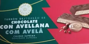Turrón de chocolate con avellana