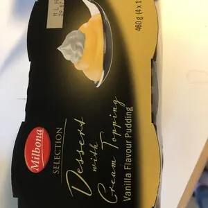 desserts with cream topping