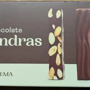 Turrón de chocolate con almendras