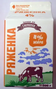 Ряженка 4 % жира