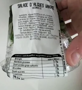 Salade d'algues wakame