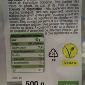 Graines de sésame bio