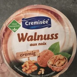 Cremisée Frischkäsezubereitung mit Walnuss