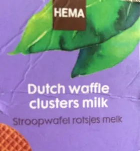 Dutch waffle clusters milk