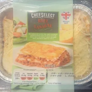 Lasaña boloñesa chef select