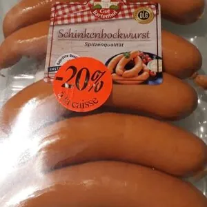 Saucisses cuites fumées