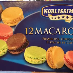 Assortiment de 12 macarons garnis surgelés