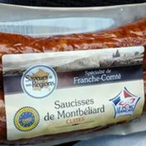Saucisse de Montbéliard cuite IGP-VPF