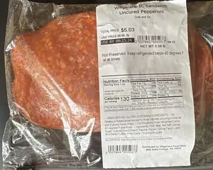 Wegmans Uncured Pepperoni