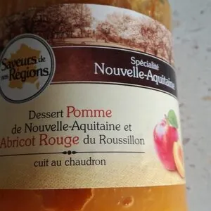 Compote pomme abricot rouge