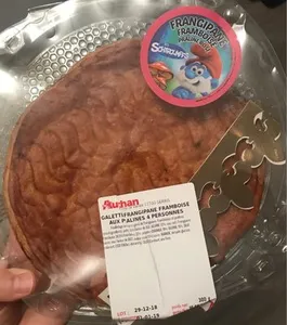 Galette frangipane framboise praline rose