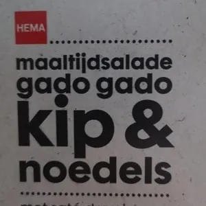 Maaltijdsalade gado gado kip & noedels
