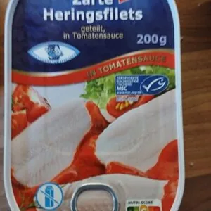Zartes Heringsfilets in Tomatensoße
