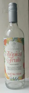 Tropical fruits fruity white