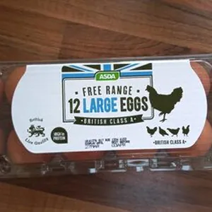 Asda free range eggs