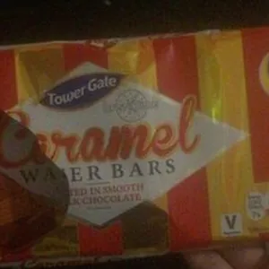 Caramel waffer bars