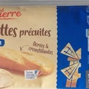 2 Demi-Baguettes précuites nature