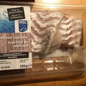 Filets Cabillaud sauvage Nord-est de l'atlantique