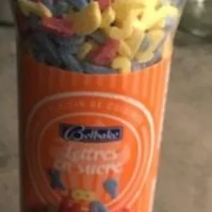 Kerst: Sugar Letters Busje 100 Gram (belbake)