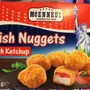 Fish Nuggets with Ketchup