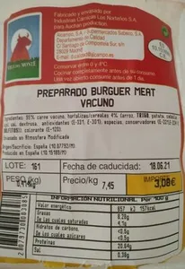 Preparado burguer meat