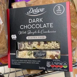 Deluxe Dark choc with Brazils and Cranberries (Lidl)