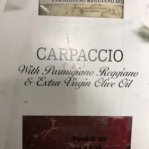 Lidl Deluxe Beef Carpaccio