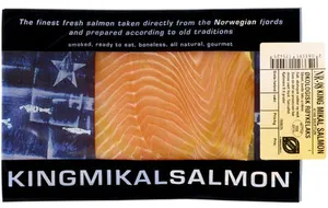 Mikals Røkt Hel Laks ca 300g