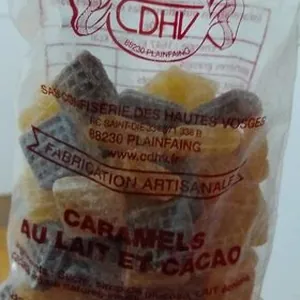 Caramels au lait et cacao