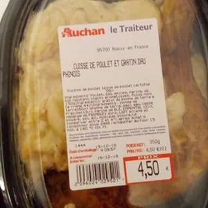 cuisse de poulet et grain dauphinois