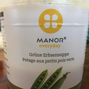 Potage aux petits pois verts